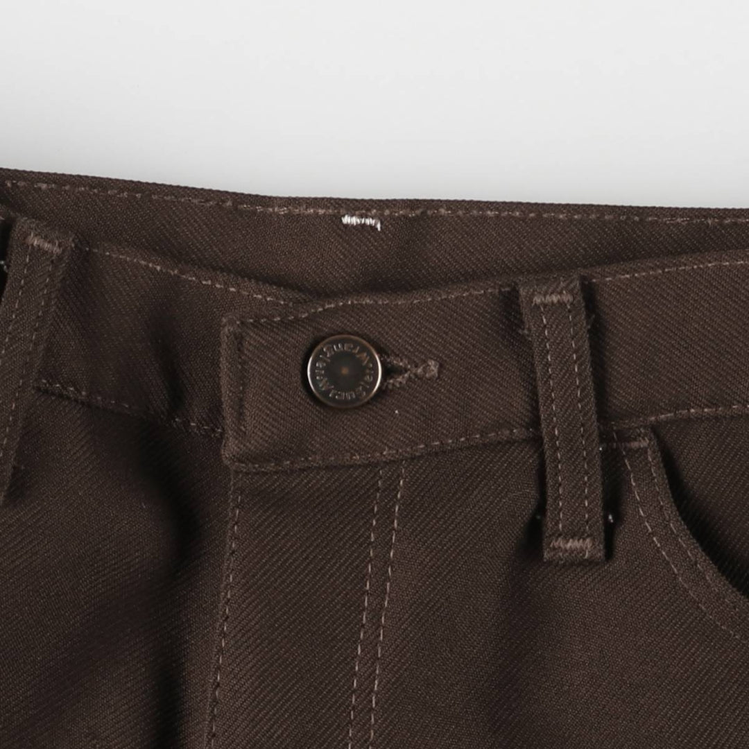 Wrangler Rancher Dress Jeans, Men's Slacks, Size W34 unclear brown type Vintage Second Hand