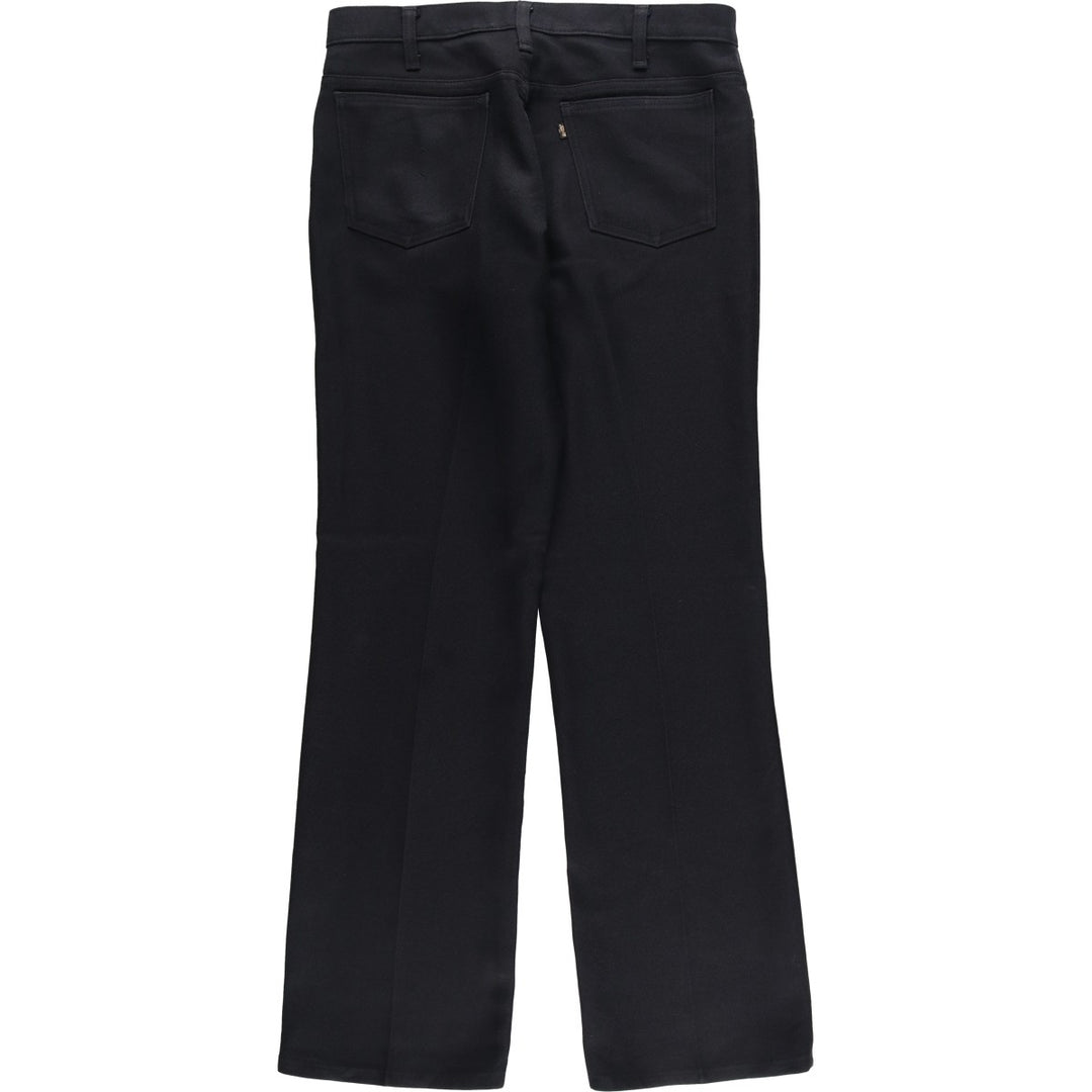1980'S Levi's slacks, made in USA, men's size W34 (approx.), vintage. polyester black type Vintage Second Hand