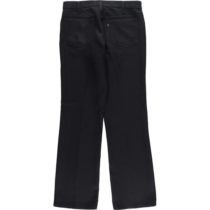 1980'S Levi's slacks, made in USA, men's size W34 (approx.), vintage. polyester black type Vintage Second Hand
