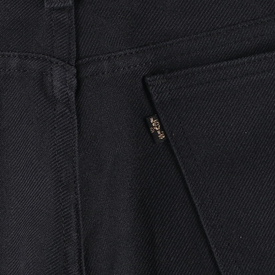 1980'S Levi's slacks, made in USA, men's size W34 (approx.), vintage. polyester black type Vintage Second Hand