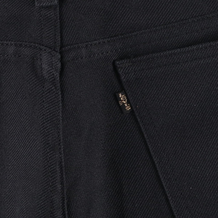 1980'S Levi's slacks, made in USA, men's size W34 (approx.), vintage. polyester black type Vintage Second Hand
