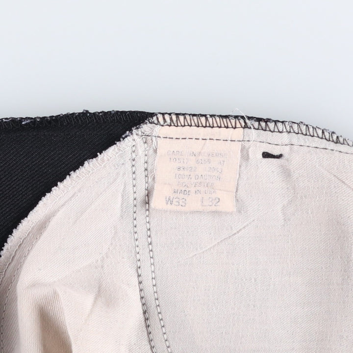 1980'S Levi's slacks, made in USA, men's size W34 (approx.), vintage. polyester black type Vintage Second Hand