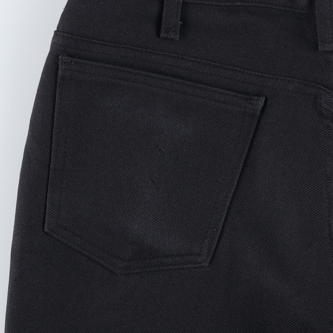 1980'S Levi's slacks, made in USA, men's size W34 (approx.), vintage. polyester black type Vintage Second Hand