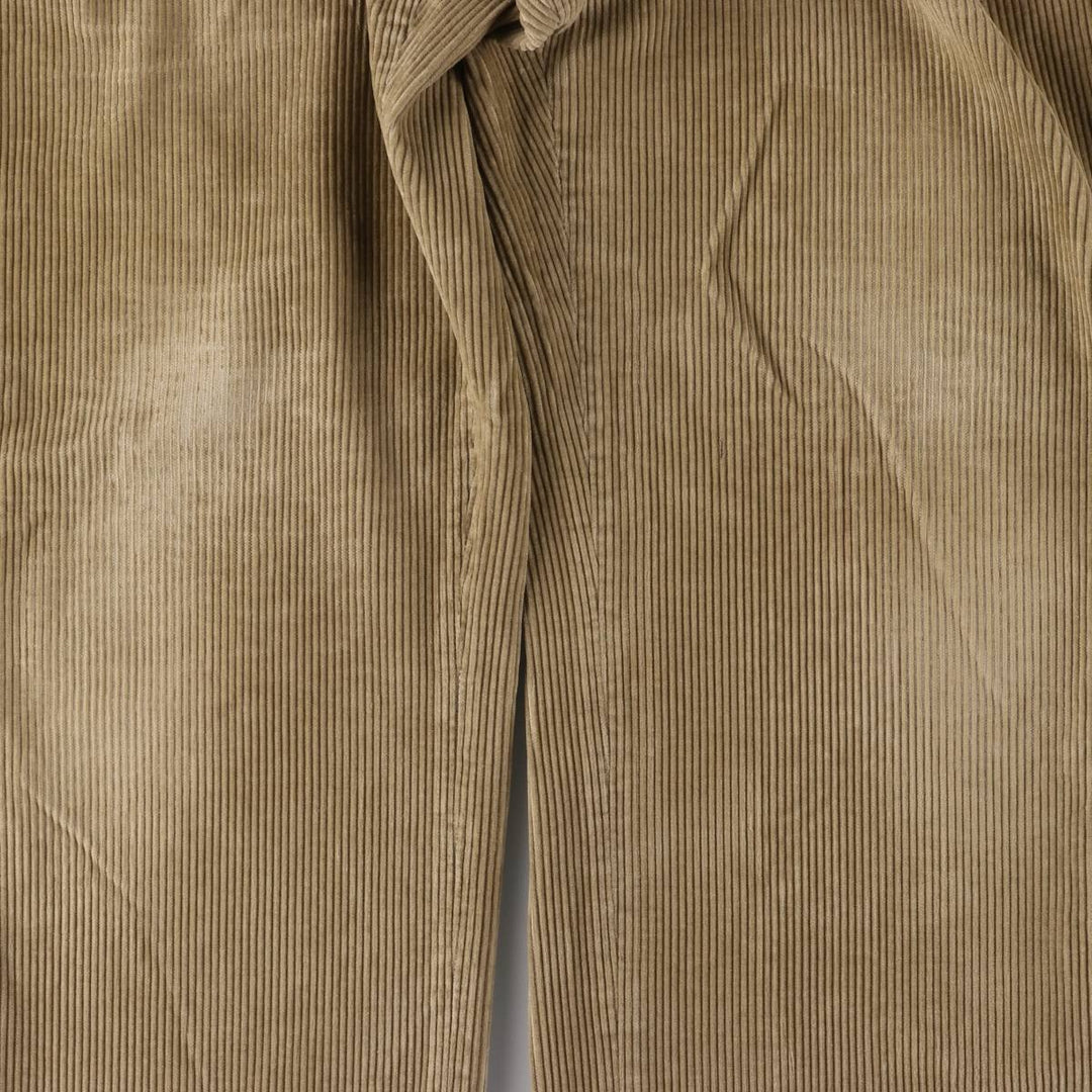 LLBean Wide Ribbed Corduroy Pants, Men's, Size W34 cotton Beige type Vintage Second Hand