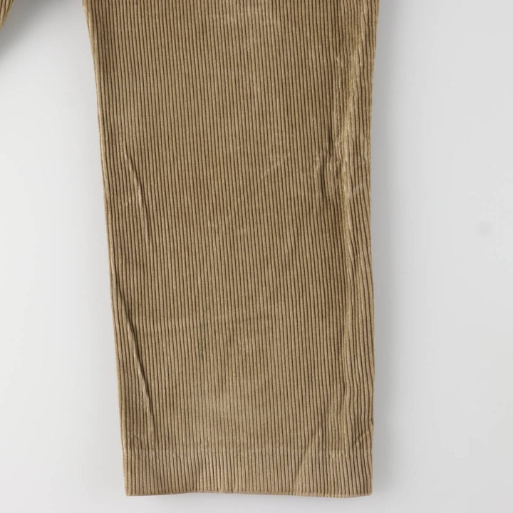 LLBean Wide Ribbed Corduroy Pants, Men's, Size W34 cotton Beige type Vintage Second Hand