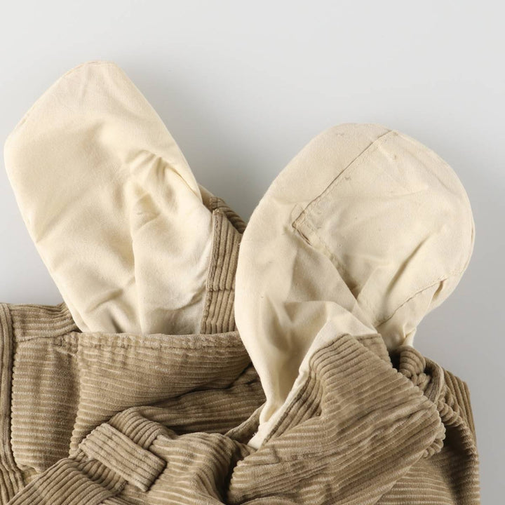 LLBean Wide Ribbed Corduroy Pants, Men's, Size W34 cotton Beige type Vintage Second Hand