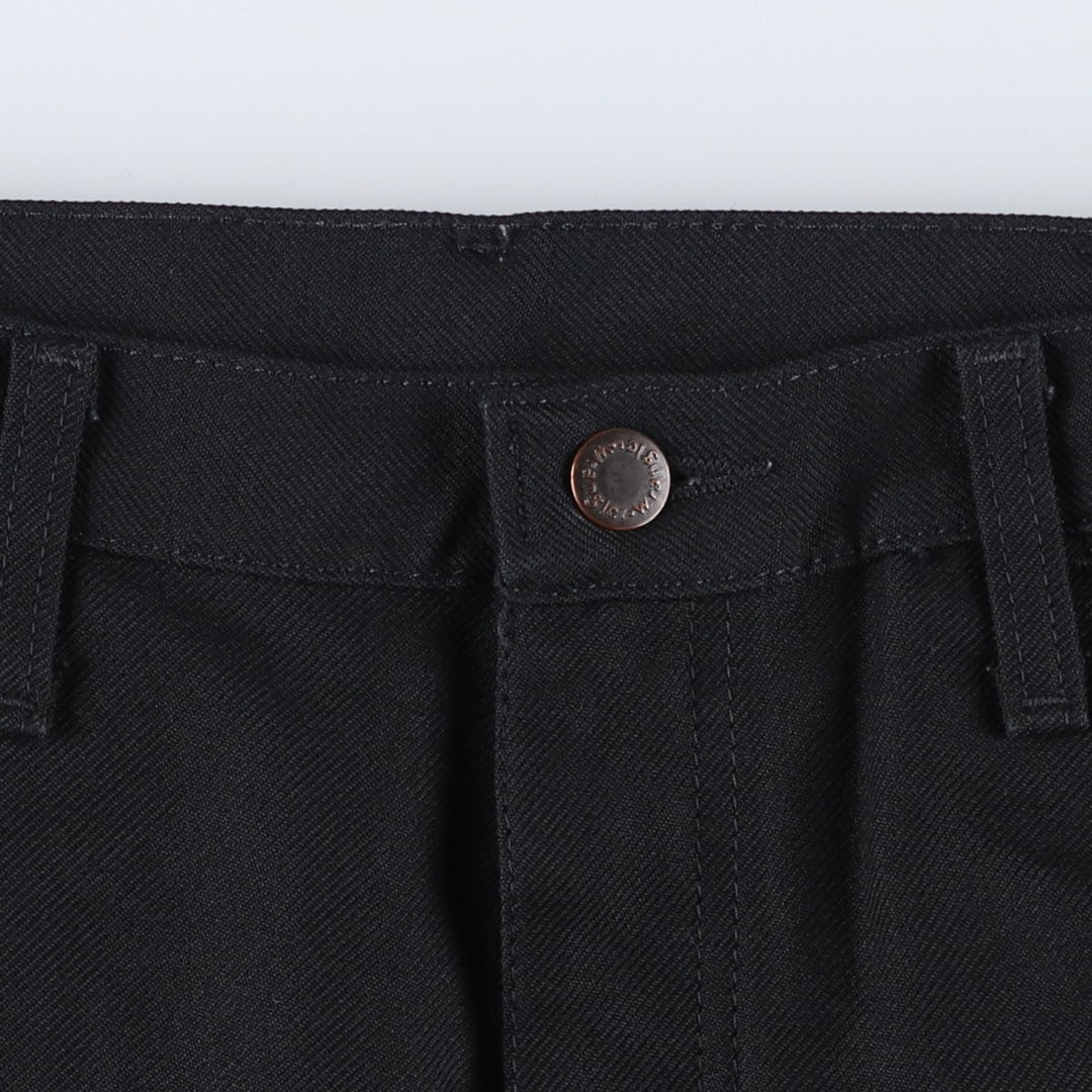 Vintage 90s-00'S Wrangler Dress Jeans, Men's Size 37 (approx.) polyester black type Vintage Second Hand