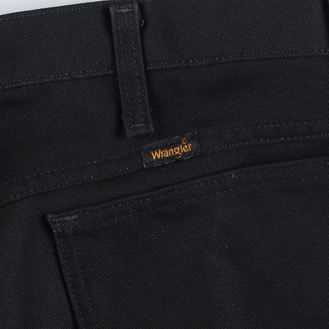 Vintage 90s-00'S Wrangler Dress Jeans, Men's Size 37 (approx.) polyester black type Vintage Second Hand