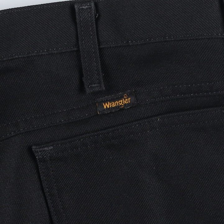 Vintage 90s-00'S Wrangler Dress Jeans, Men's Size 37 (approx.) polyester black type Vintage Second Hand