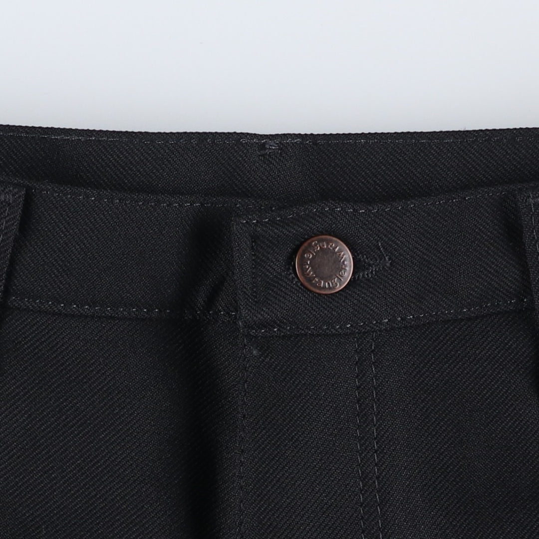 Vintage 90s-00'S Wrangler Dress Jeans, Men's Size 37 (approx.) polyester black type Vintage Second Hand
