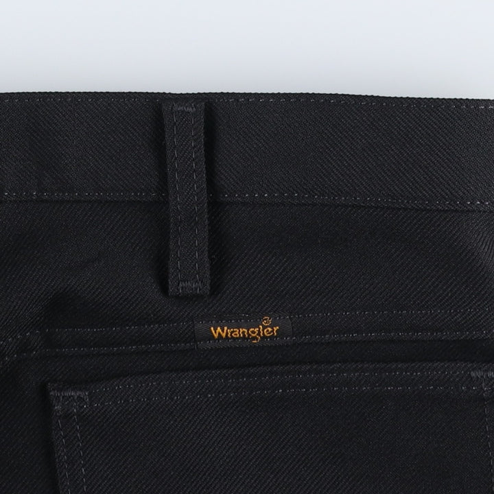 Vintage 90s-00'S Wrangler Dress Jeans, Men's Size 37 (approx.) polyester black type Vintage Second Hand