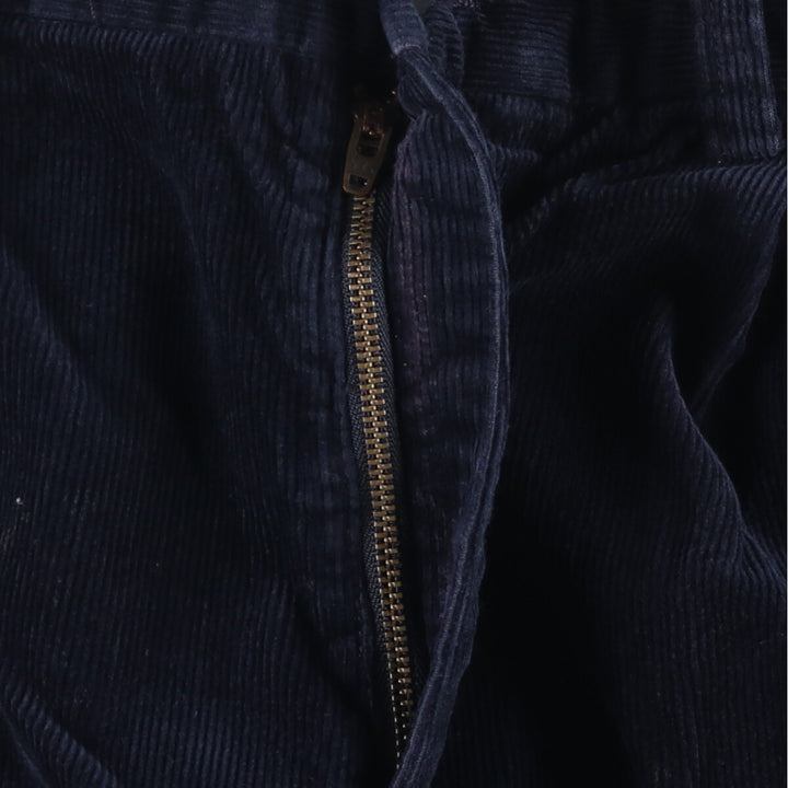 Ralph Lauren POLO by Ralph Lauren HAMMOND PANT, two-pleat corduroy pants, men's size W37. cotton navy blue type Vintage Second Hand