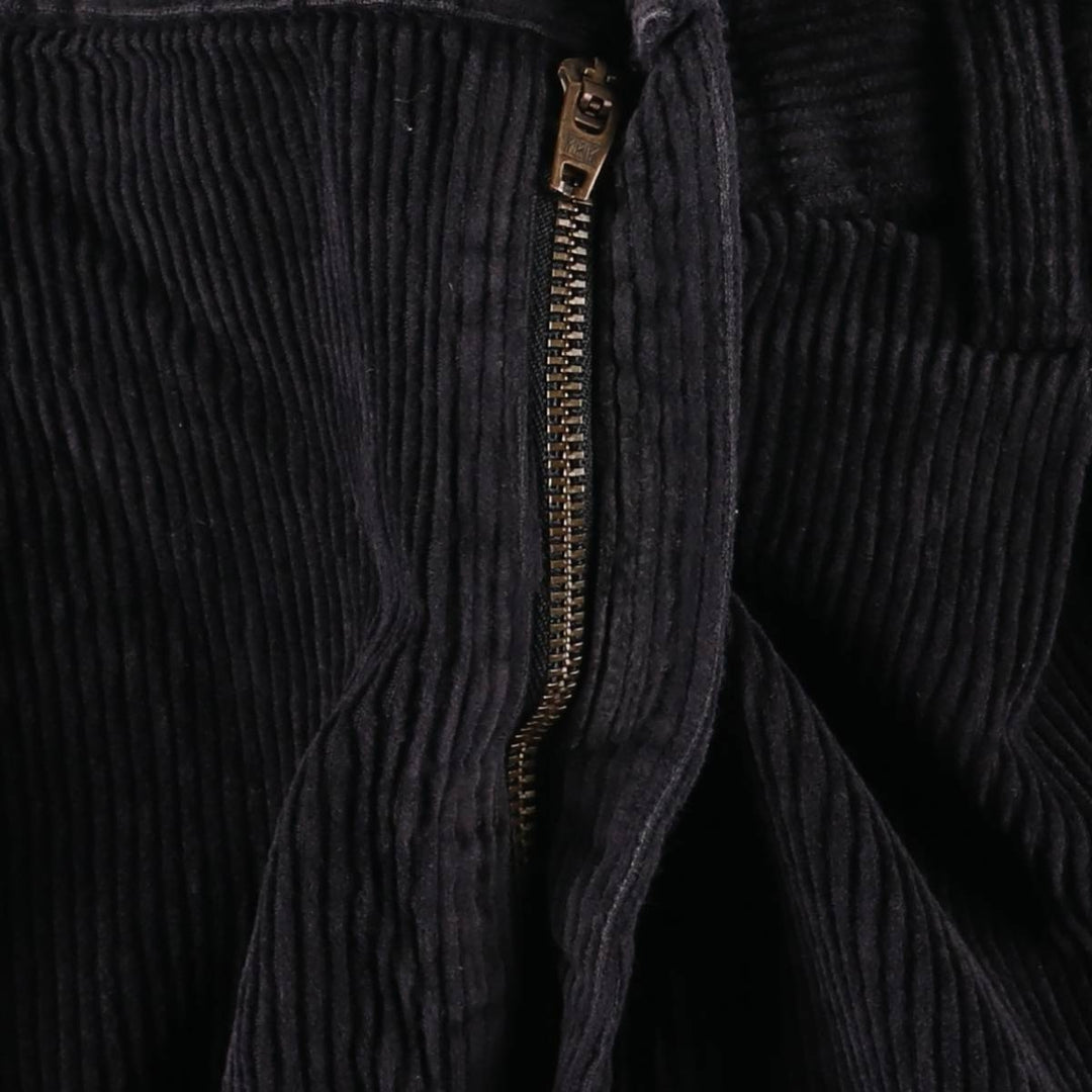 Ralph Lauren CHAPS wide-wale corduroy pants, men's size W36 (approx.) cotton black type Vintage Second Hand