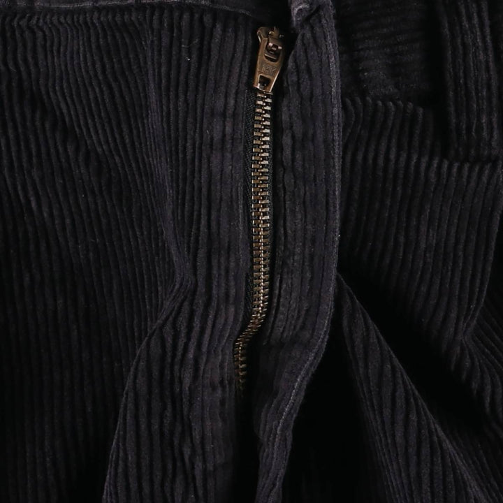 Ralph Lauren CHAPS wide-wale corduroy pants, men's size W36 (approx.) cotton black type Vintage Second Hand