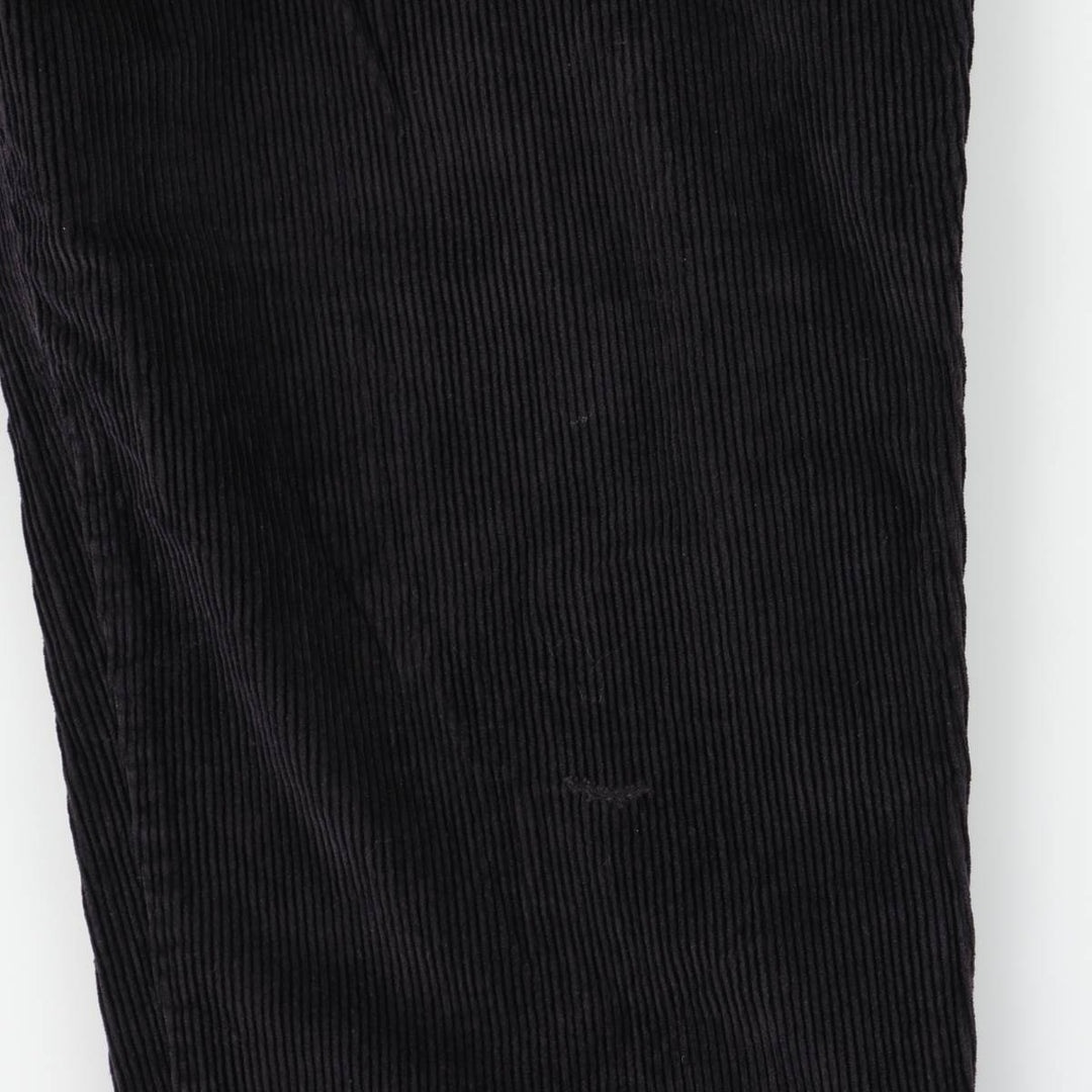 Ralph Lauren CHAPS wide-wale corduroy pants, men's size W36 (approx.) cotton black type Vintage Second Hand
