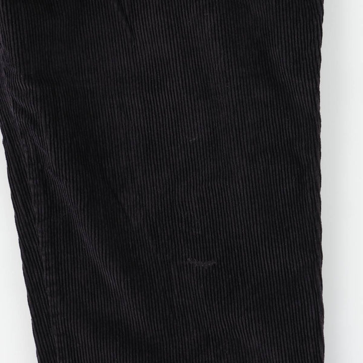 Ralph Lauren CHAPS wide-wale corduroy pants, men's size W36 (approx.) cotton black type Vintage Second Hand