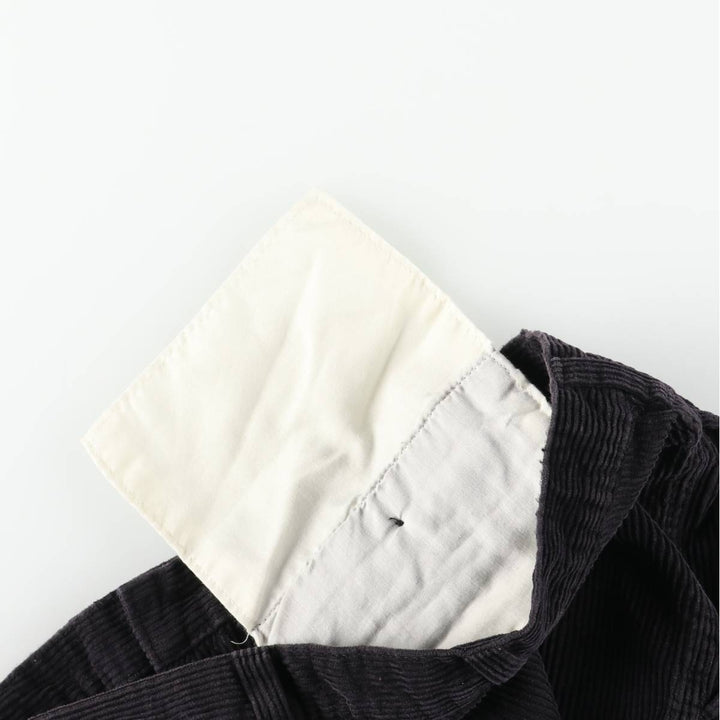 Ralph Lauren CHAPS wide-wale corduroy pants, men's size W36 (approx.) cotton black type Vintage Second Hand