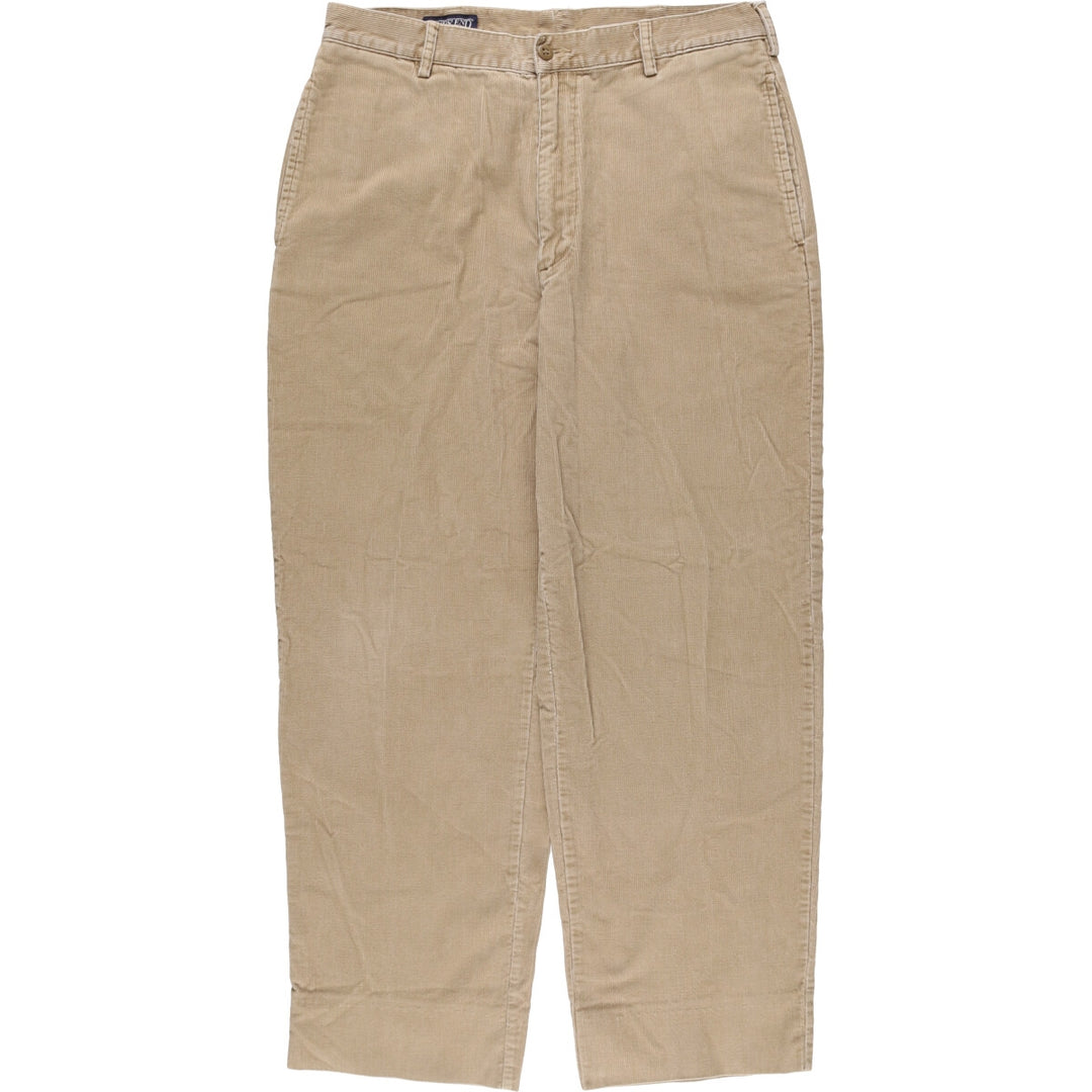 LANDS' END Corduroy Pants Men's Size W34 cotton Beige type Vintage Second Hand