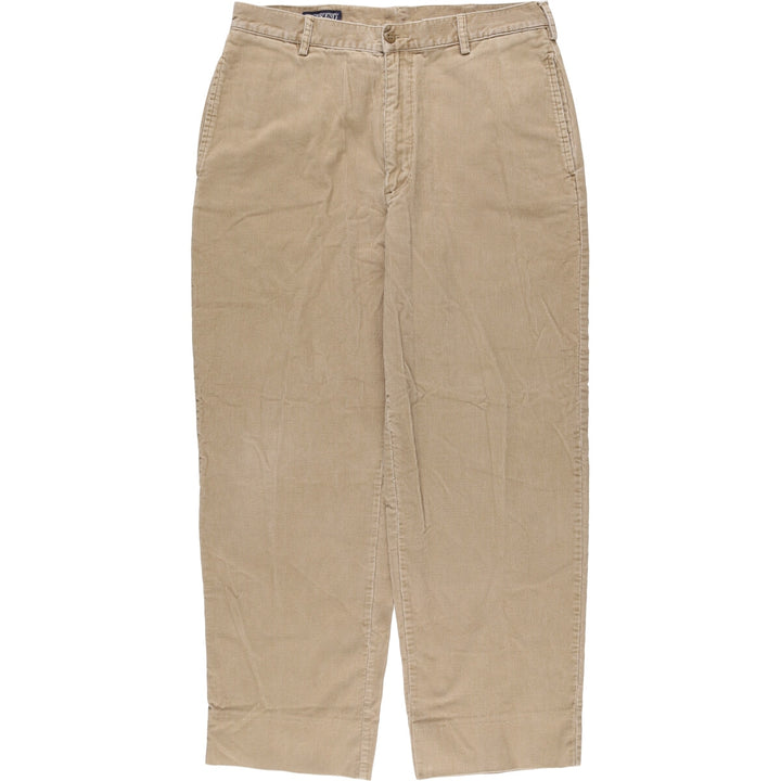 LANDS' END Corduroy Pants Men's Size W34 cotton Beige type Vintage Second Hand