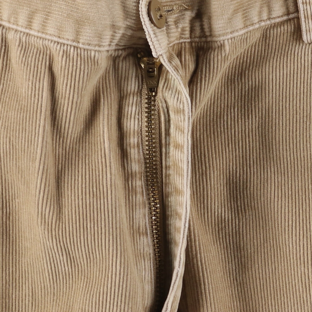 LANDS' END Corduroy Pants Men's Size W34 cotton Beige type Vintage Second Hand