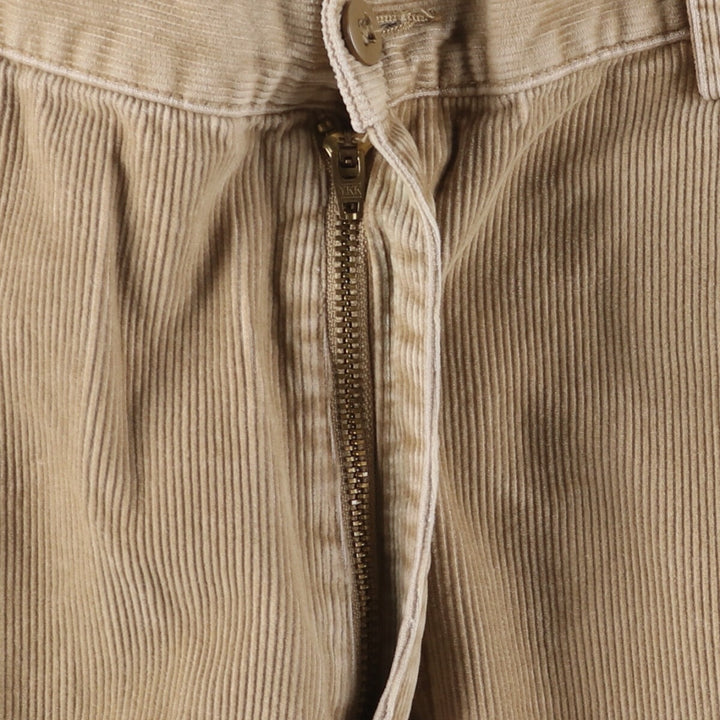 LANDS' END Corduroy Pants Men's Size W34 cotton Beige type Vintage Second Hand