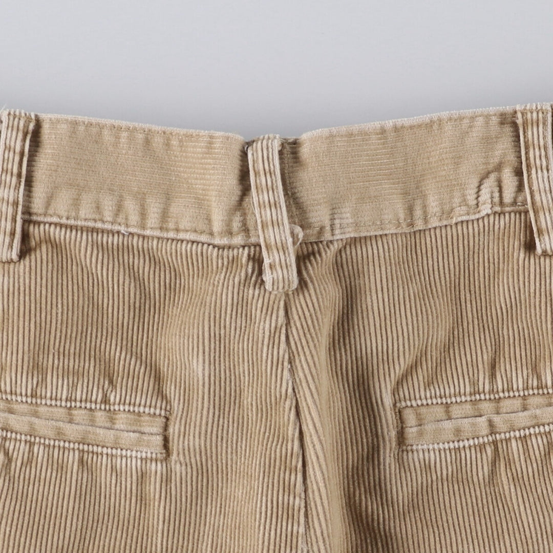 LANDS' END Corduroy Pants Men's Size W34 cotton Beige type Vintage Second Hand