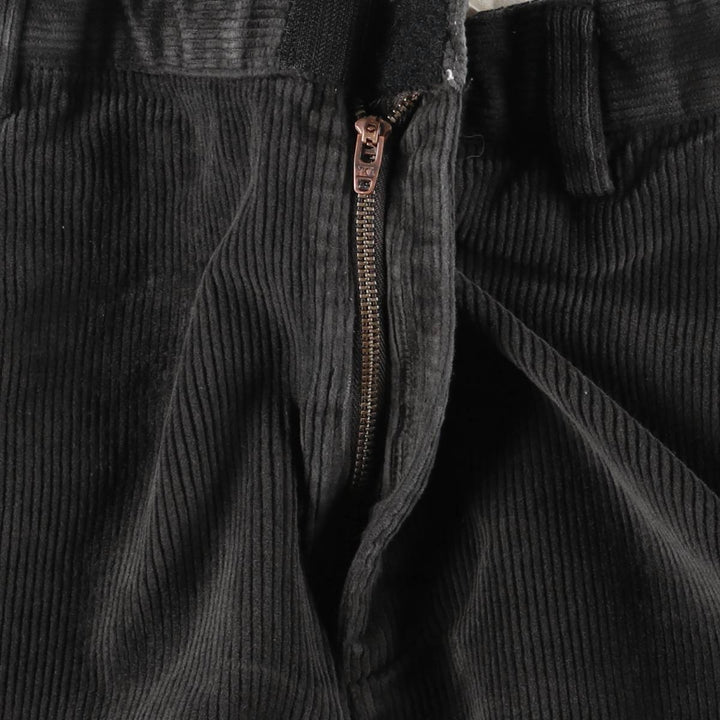 LLBean Wide Ribbed Corduroy Pants, Men's, Size W35 cotton Charcoal Vintage Second Hand