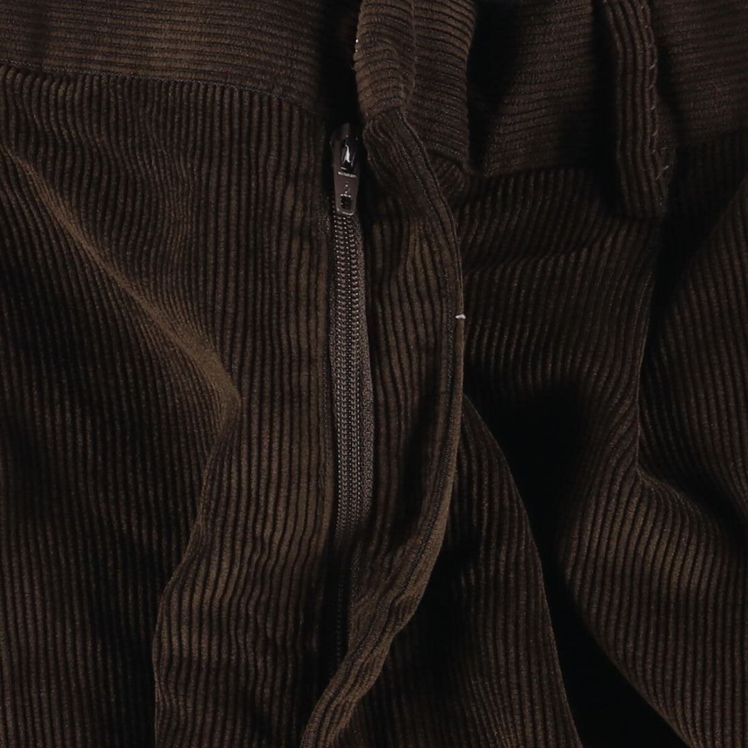 GEORGE Two-pleat Corduroy Pants Men's Size W34 polyester brown type Vintage Second Hand