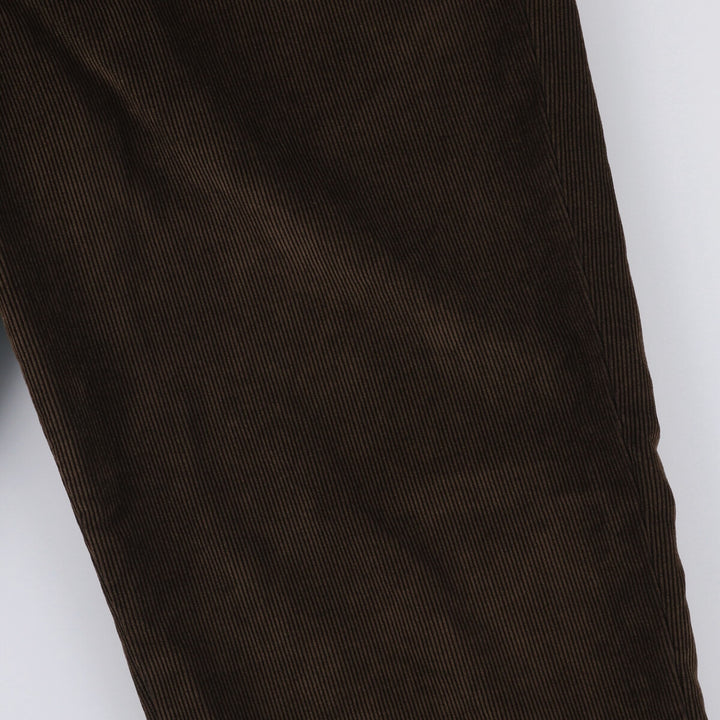 GEORGE Two-pleat Corduroy Pants Men's Size W34 polyester brown type Vintage Second Hand