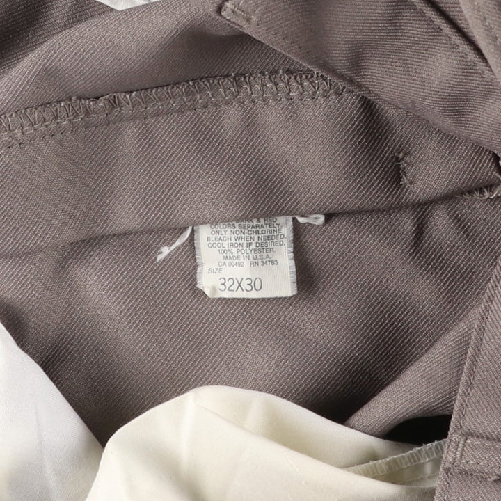 Vintage 1990'S Lee slacks, made in the USA, men's size W33. polyester Beige type Vintage Second Hand