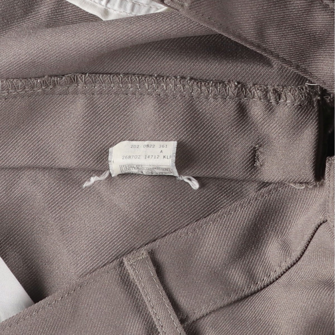 Vintage 1990'S Lee slacks, made in the USA, men's size W33. polyester Beige type Vintage Second Hand
