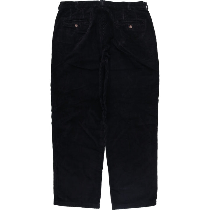 2000'S Pendleton Two-pleat Corduroy Pants Men's Size W34 cotton navy blue type Vintage Second Hand
