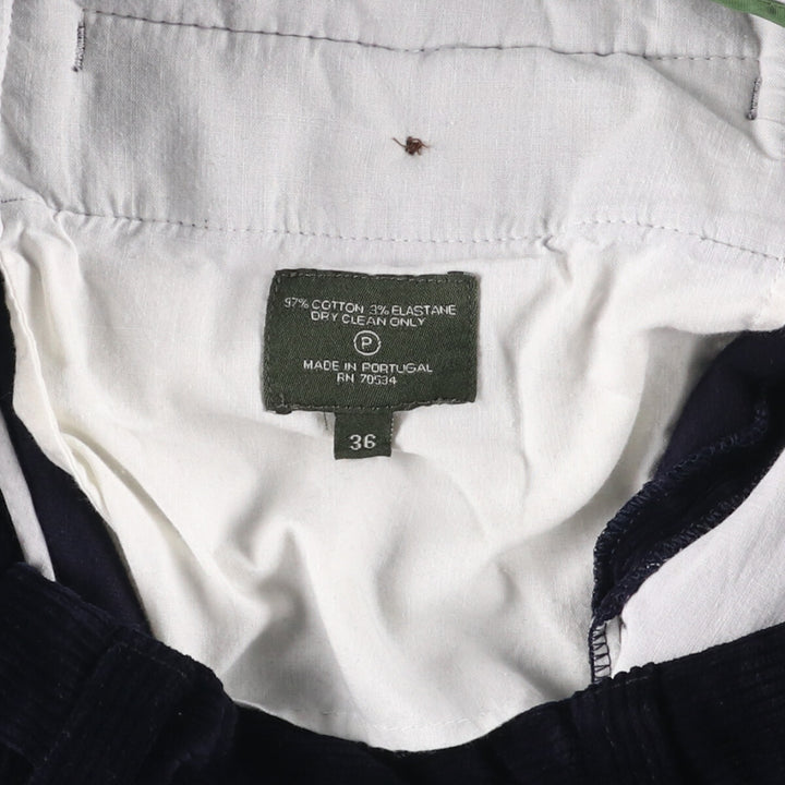 2000'S Orvis corduroy pants, men's size W36 cotton navy blue type Vintage Second Hand