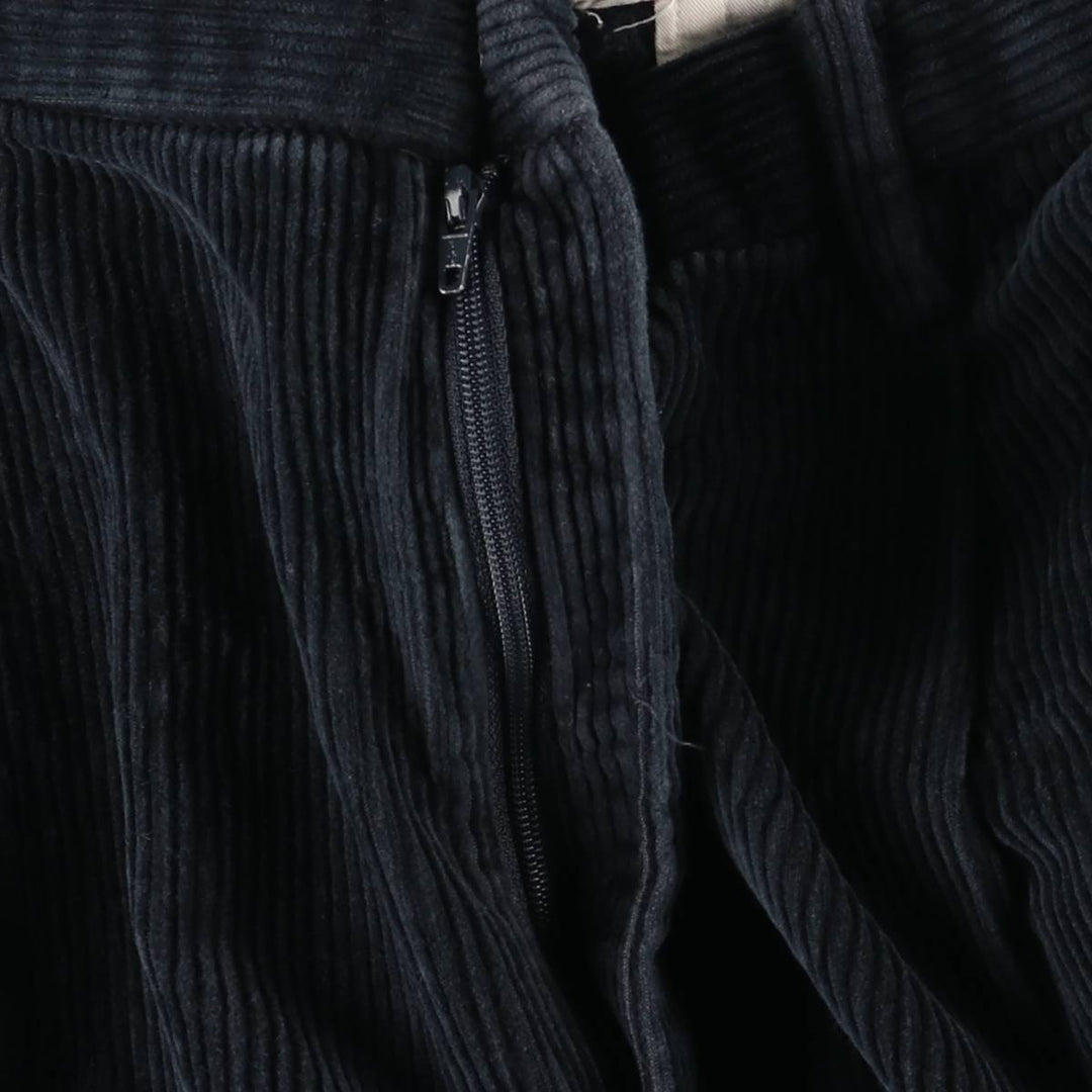 Nautica wide-wale corduroy pants, men's size W35 (approx.) cotton navy blue type Vintage Second Hand