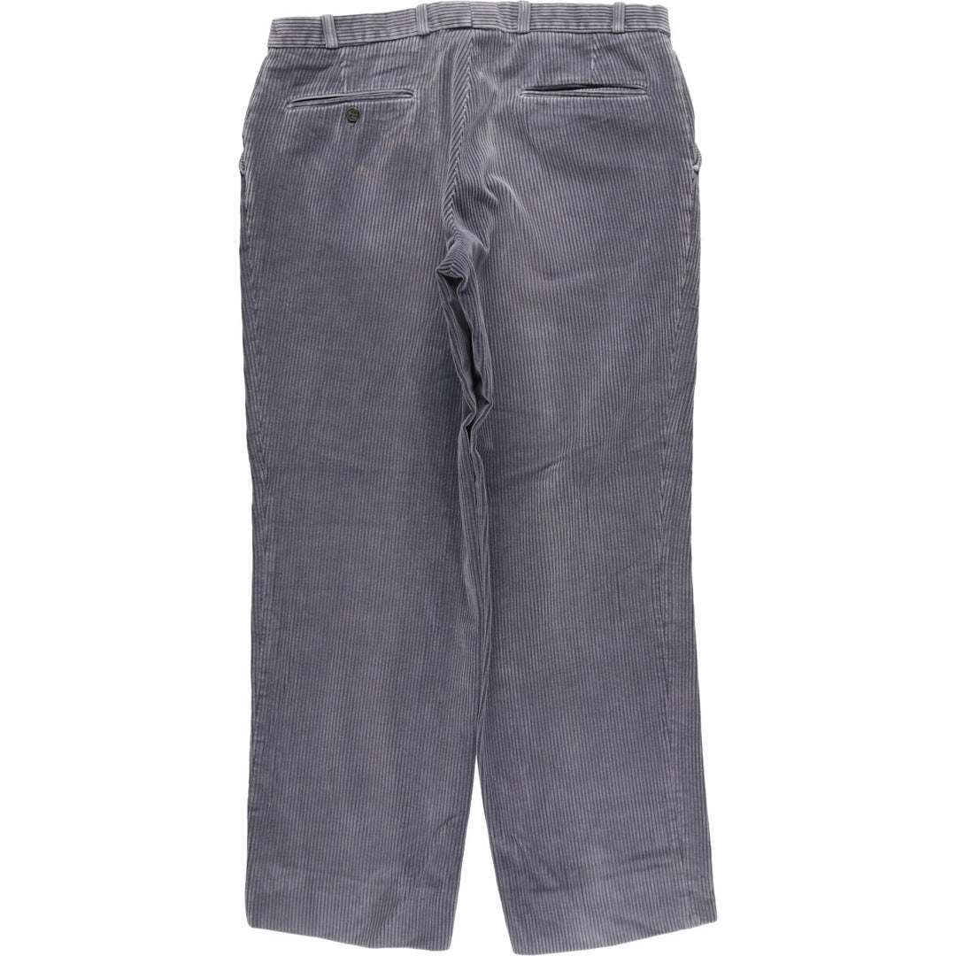 DAY'S Wide Ribbed Corduroy Pants, Men's, Vintage, Size 33 cotton gray type Vintage Second Hand