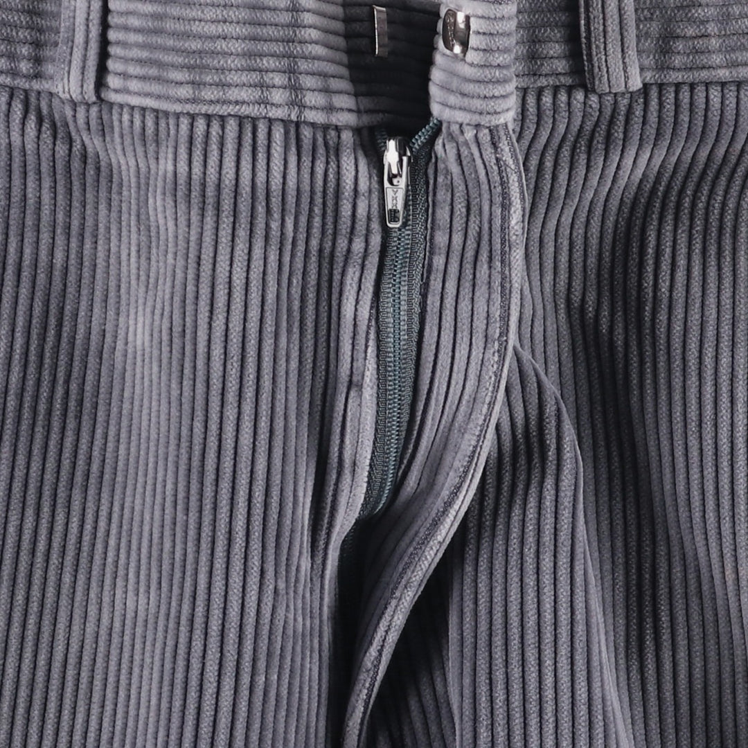 DAY'S Wide Ribbed Corduroy Pants, Men's, Vintage, Size 33 cotton gray type Vintage Second Hand