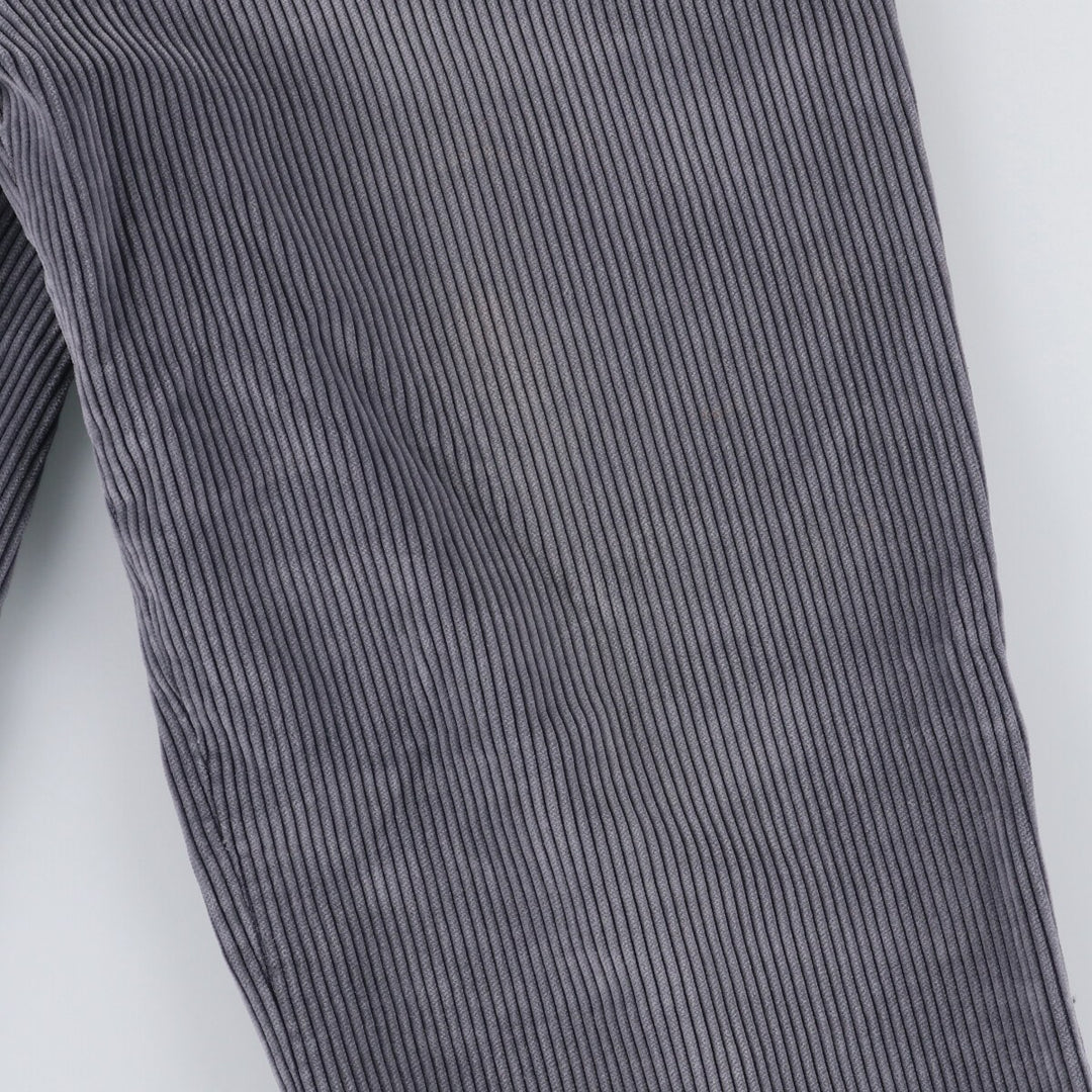 DAY'S Wide Ribbed Corduroy Pants, Men's, Vintage, Size 33 cotton gray type Vintage Second Hand