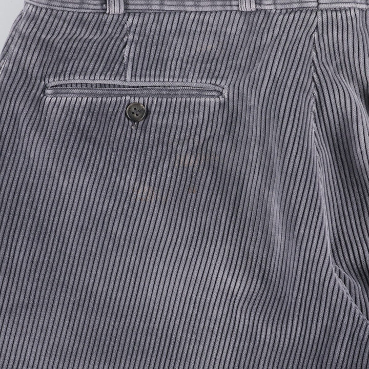 DAY'S Wide Ribbed Corduroy Pants, Men's, Vintage, Size 33 cotton gray type Vintage Second Hand