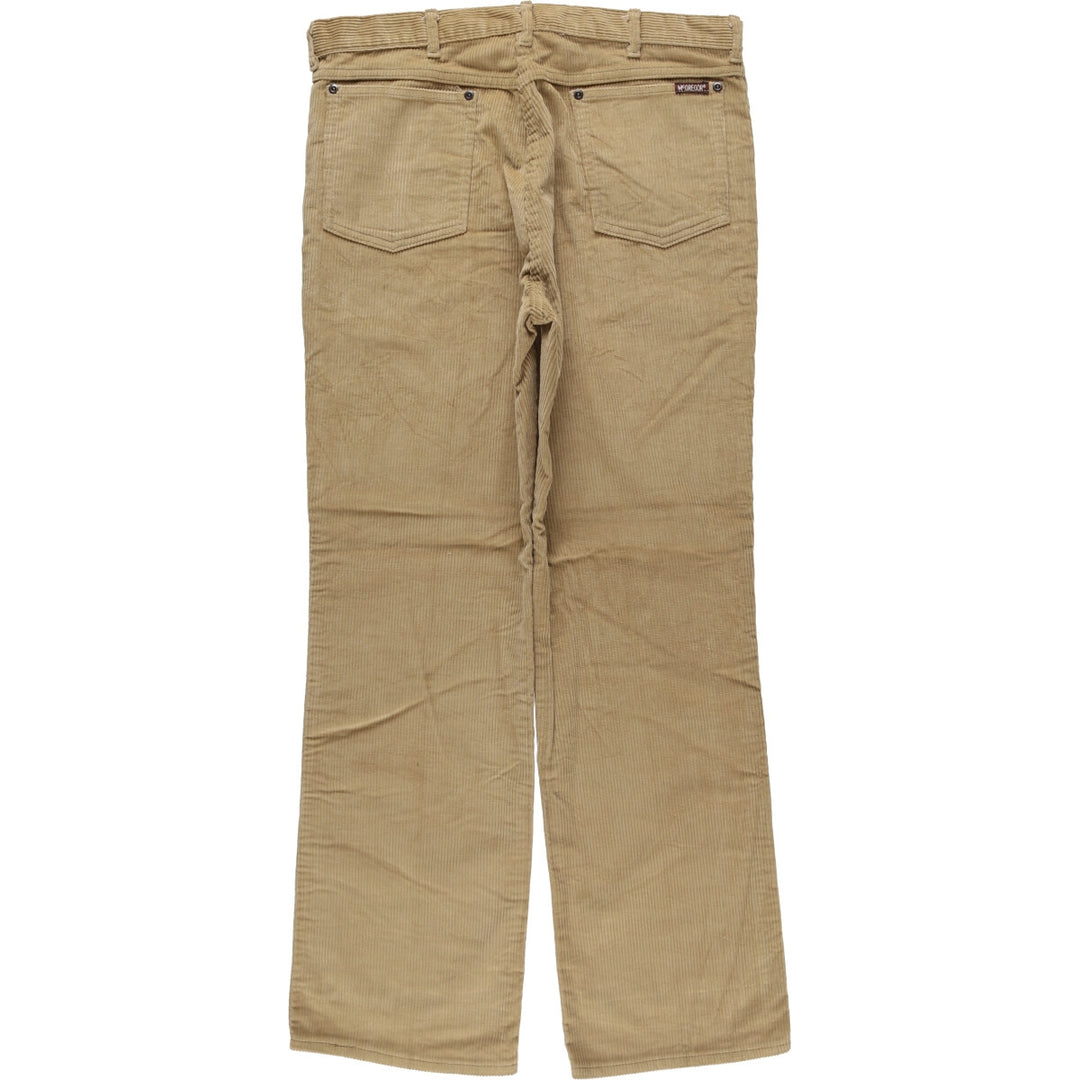 Vintage 70s-80'S McGREGOR corduroy pants, men's size W33. unclear brown type Vintage Second Hand