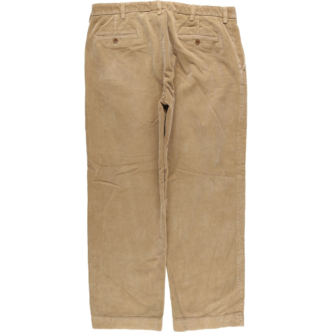 Ralph Lauren POLO by Ralph Lauren PRESTON PANT, wide-ribbed corduroy pants, men's size W35. cotton Beige type Vintage Second Hand