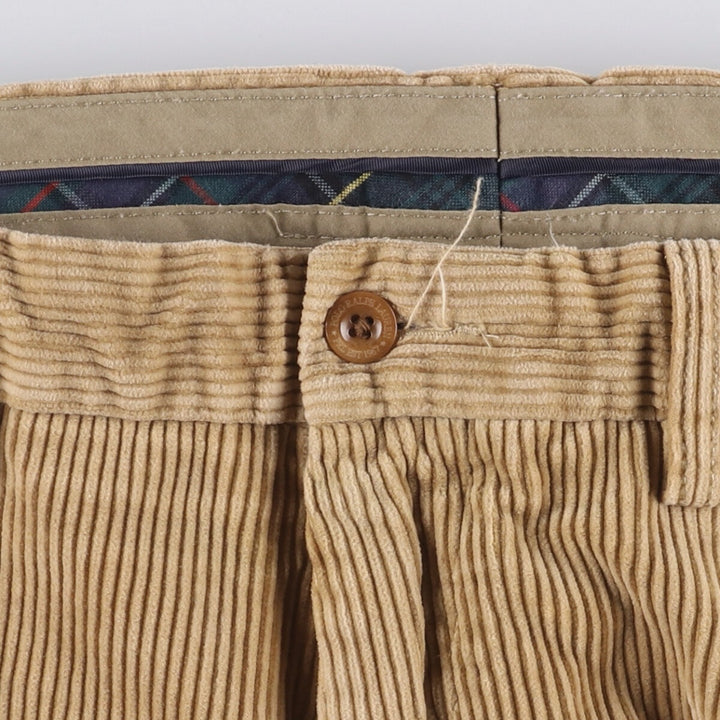Ralph Lauren POLO by Ralph Lauren PRESTON PANT, wide-ribbed corduroy pants, men's size W35. cotton Beige type Vintage Second Hand