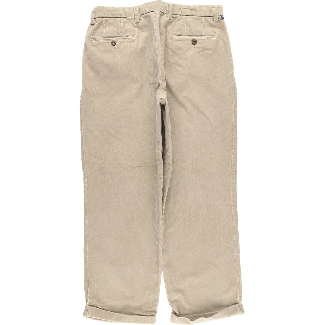 Dockers Relaxed Fit Two-Pleat Corduroy Pants, Men's W35 (approx.) cotton Beige type Vintage Second Hand