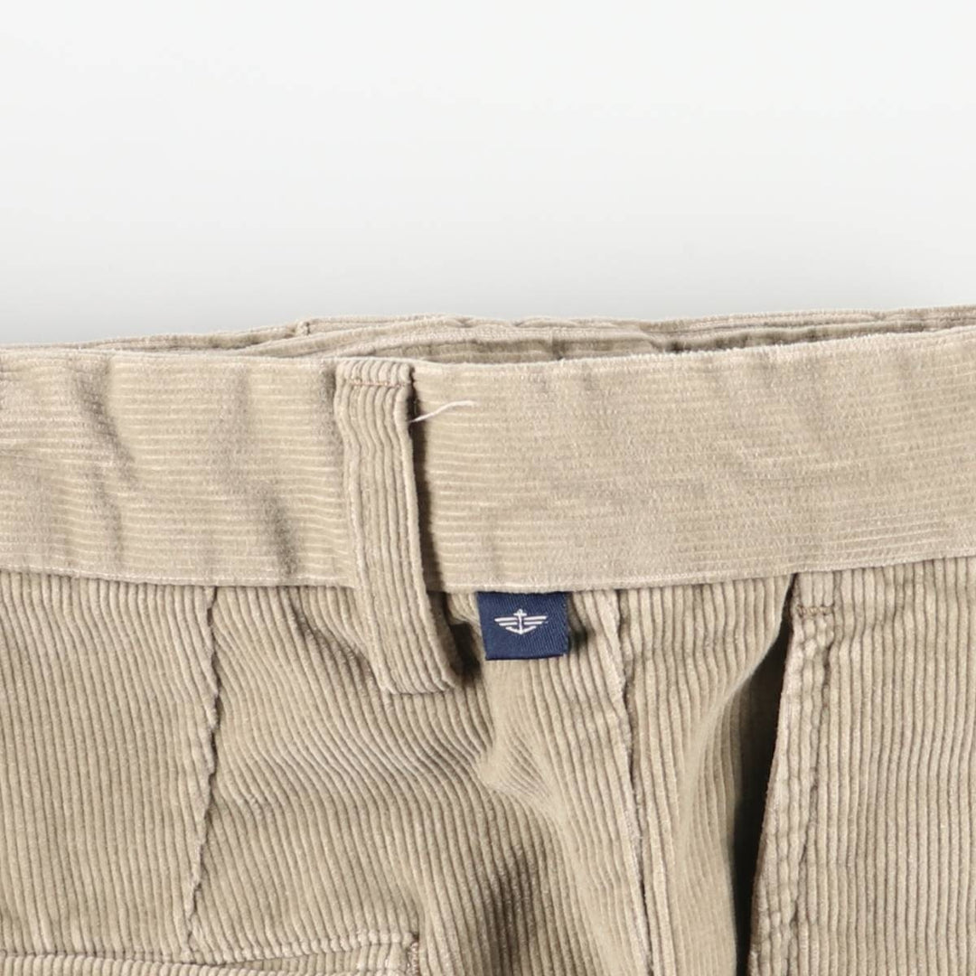 Dockers Relaxed Fit Two-Pleat Corduroy Pants, Men's W35 (approx.) cotton Beige type Vintage Second Hand