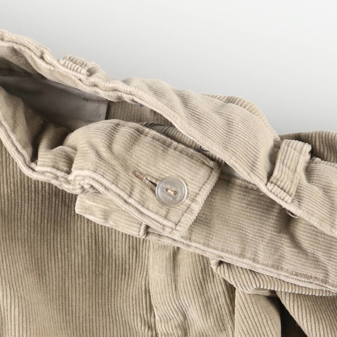 Dockers Relaxed Fit Two-Pleat Corduroy Pants, Men's W35 (approx.) cotton Beige type Vintage Second Hand