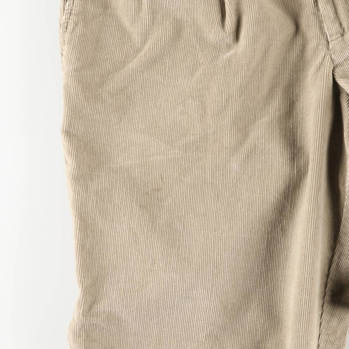 Dockers Relaxed Fit Two-Pleat Corduroy Pants, Men's W35 (approx.) cotton Beige type Vintage Second Hand