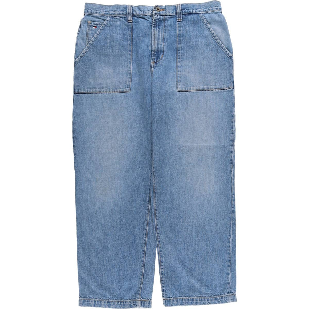 2000'S Tommy Hilfiger Men's Straight Denim Pants, Size W37 cotton blue type Vintage Second Hand