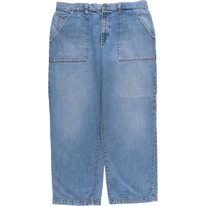 2000'S Tommy Hilfiger Men's Straight Denim Pants, Size W37 cotton blue type Vintage Second Hand