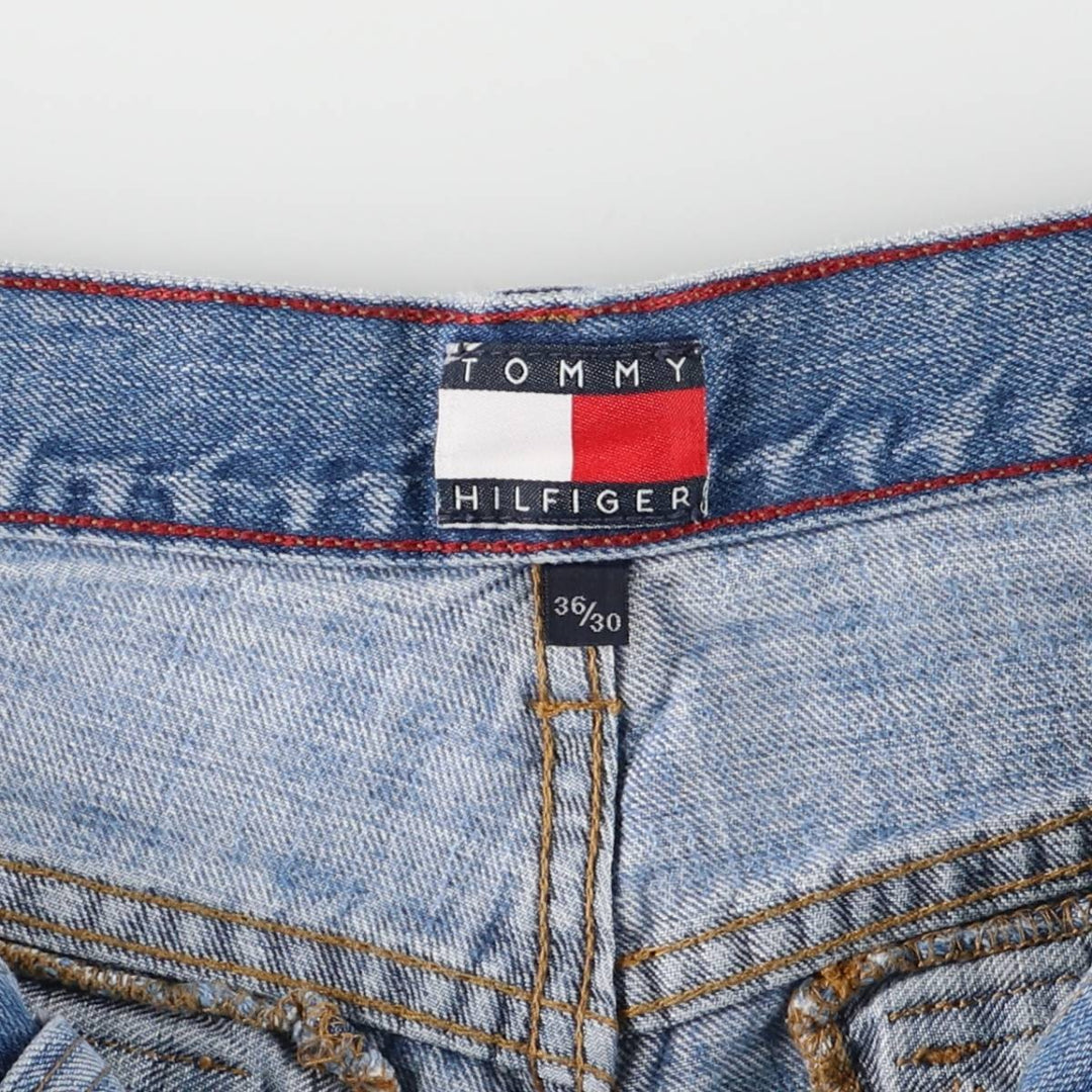 2000'S Tommy Hilfiger Men's Straight Denim Pants, Size W37 cotton blue type Vintage Second Hand
