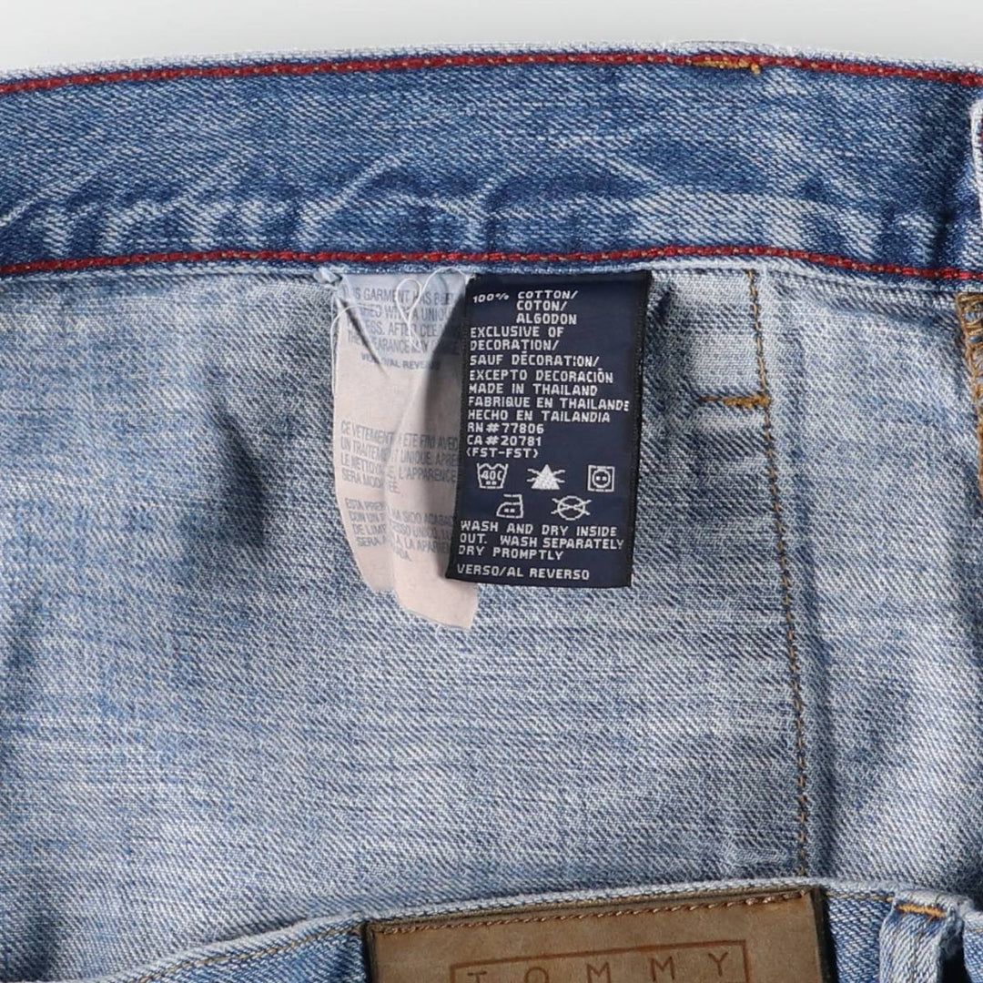 2000'S Tommy Hilfiger Men's Straight Denim Pants, Size W37 cotton blue type Vintage Second Hand