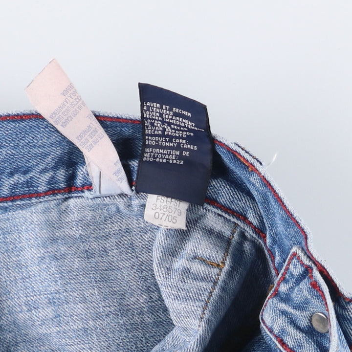 2000'S Tommy Hilfiger Men's Straight Denim Pants, Size W37 cotton blue type Vintage Second Hand